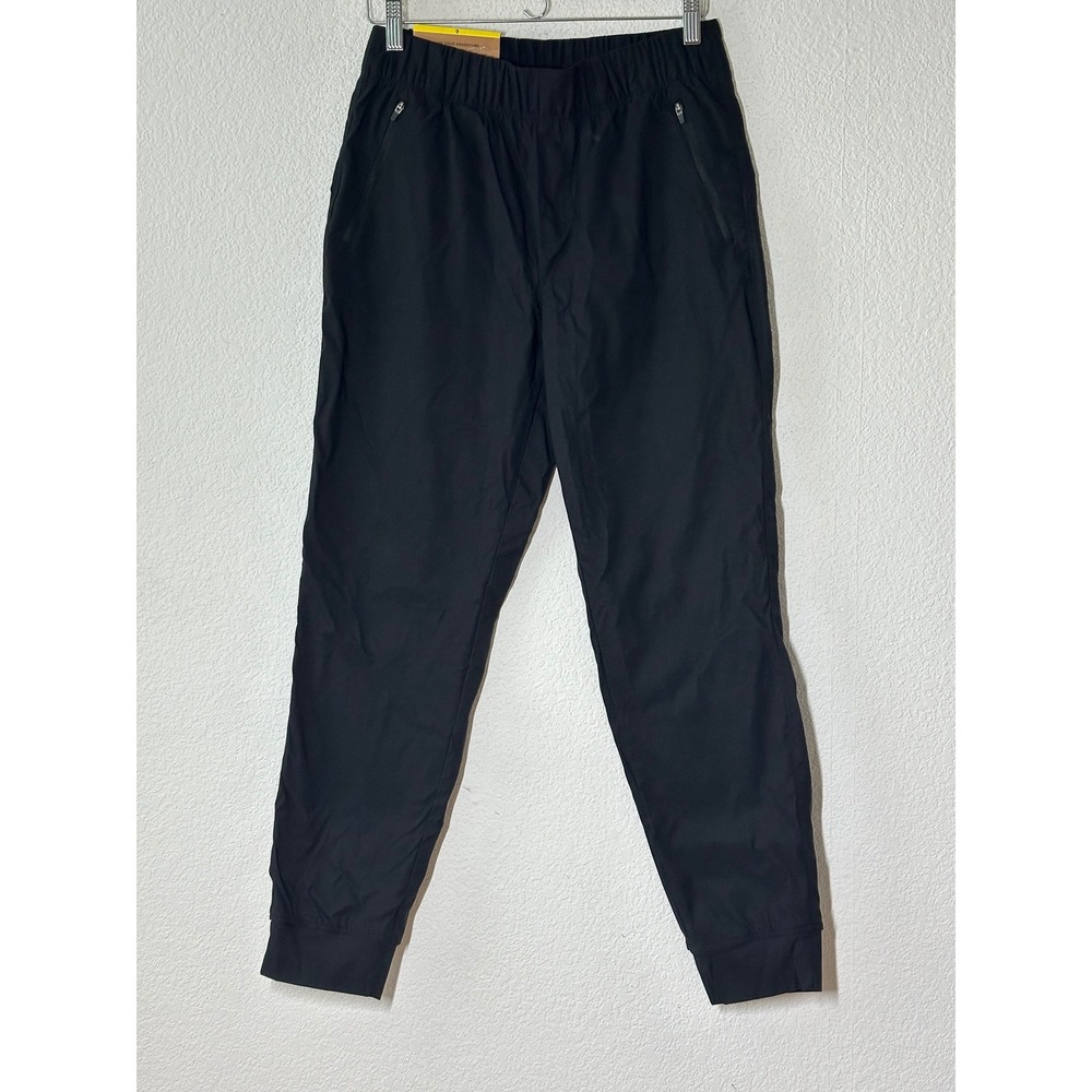 Eddie Bauer Women Black Fleece Lined Jogger Pants 1905993 Size 6 NEW